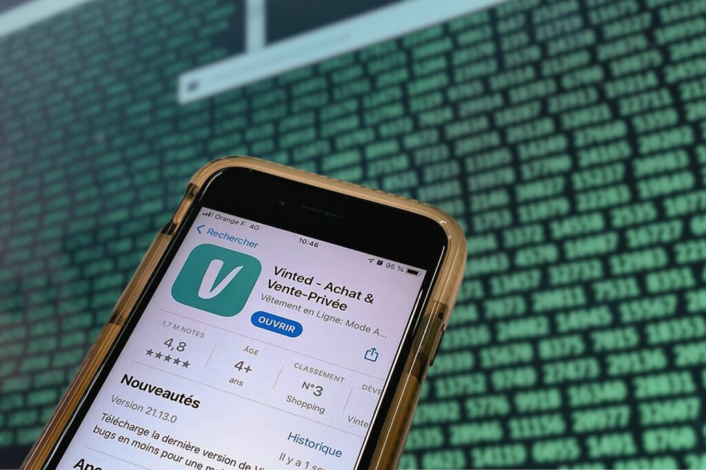 application vinted smartphone apple iphone hack arnaque attention danger